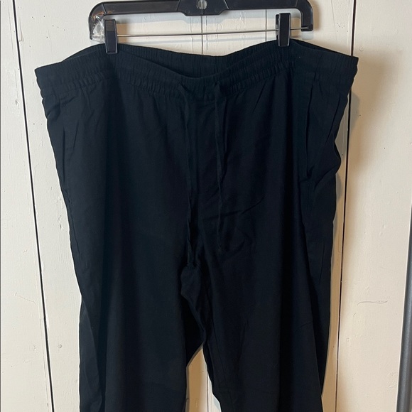Old Navy Women’s Black Linen Lounge Pants XXL - Picture 3 of 5